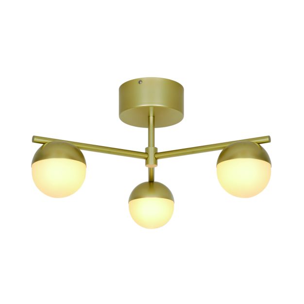Nordlux Contina - Deckenleuchte 3L - 48,5 x 25,3 cm - gebürstetes messing