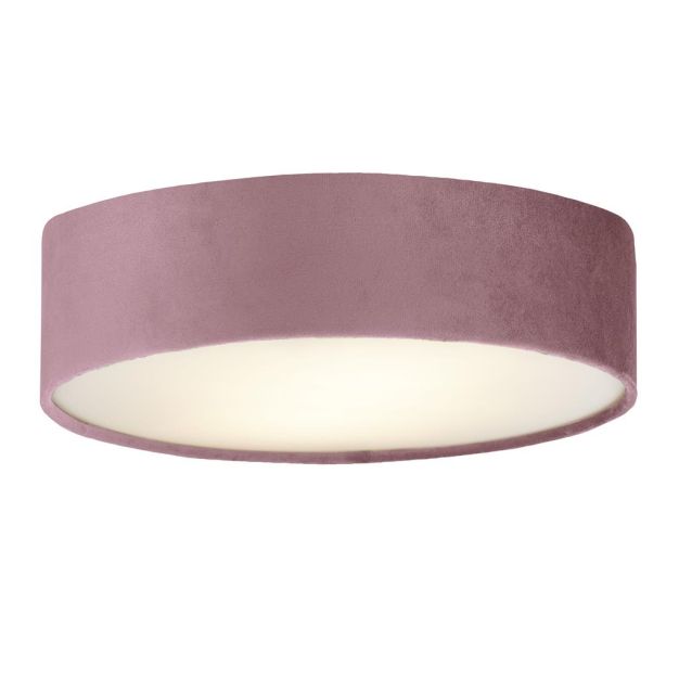 Searchlight Drum - Deckenleuchte - Ø 50 x 10 cm - rosa