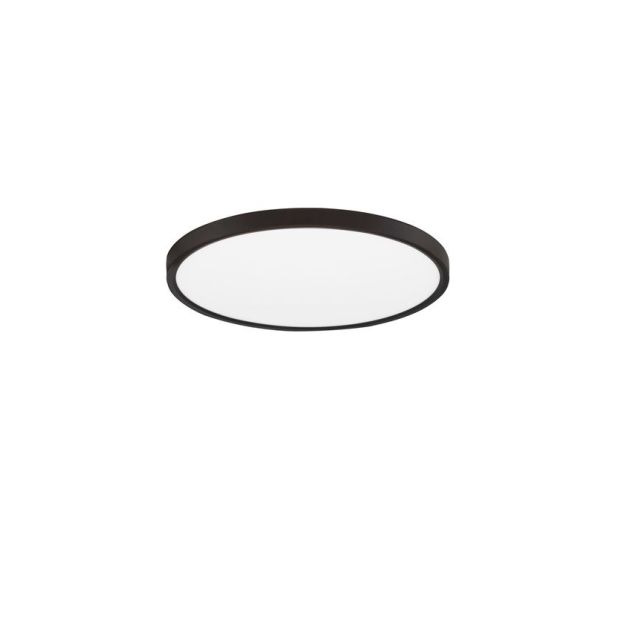 Nova Luce Dixie CCT - deckenleuchte - Ø 40 x 2,5 cm - 36W LED inkl. - sand schwarz
