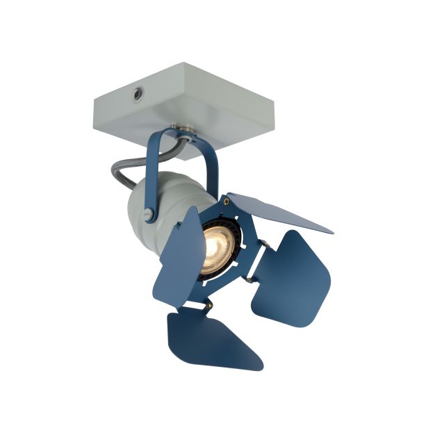 Lucide Picto - Aufbaustrahler 1L - 16 x 12,5 x 16 cm - blau und grau
