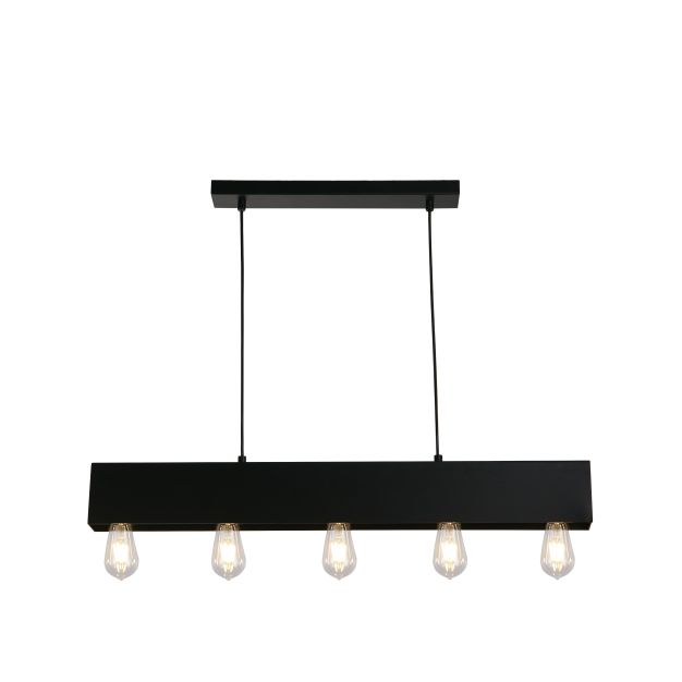 Searchlight Piano - Pendelleuchte - 80 x 120 cm - mattschwarz