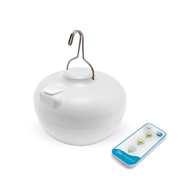New Garden Cherry - tragbare wiederaufladbare Lichtquelle mit Fernbedienung - Ø 11 x 9 cm - 8.5W LED inkl - IP54 - weiß