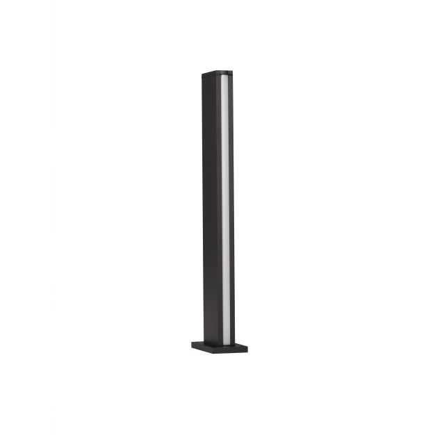 Nova Luce Sasso - Gartenpfosten - 15 x 70 x 9,5 cm - 12W LED inkl. - IP54 - dunkel anthrazit