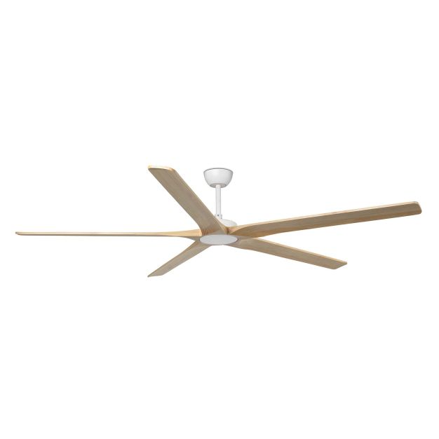 Faro Bigwood 20 XL - deckenventilator - Ø 200 cm - matt weiß und kiefer