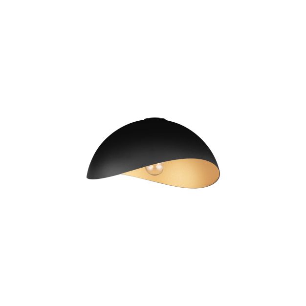Nova Luce Opsi - Deckenleuchte - Ø 40 x 20 cm - Sand schwarz und gold