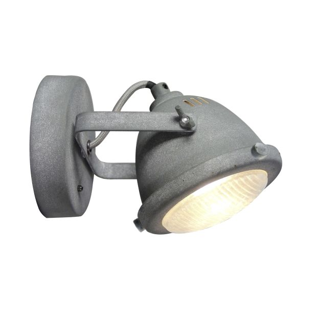 Brilliant Carmen – Aufbau-Spot 1-flammig – 11 x 17 x 11,5 cm – 4W LED inkl. – Betongrau