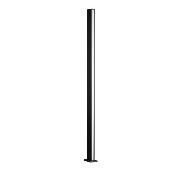 Nova Luce Sasso - Gartenpfosten - 15 x 170 x 9,5 cm - 22W LED inkl. - IP54 - dunkel anthrazit