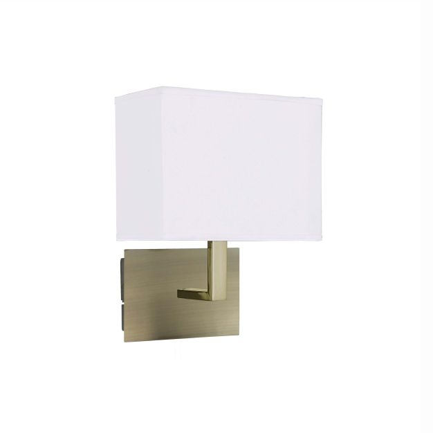 Searchlight Wall - Wandleuchte mit Schalter - 20 x 25,5 cm - Messing antik