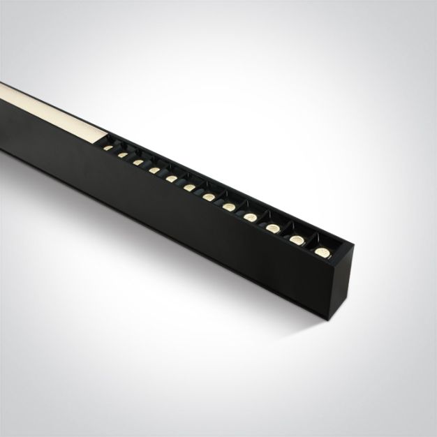 ONE Light LED Linear Profiles - Decken-/Hängelampe - 120 x 7 x 3,5 cm - 40W LED inkl. - schwarz - einstellbare Lichtfarbe
