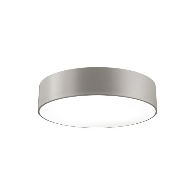 Nova Luce Finezza - Deckenleuchte - Ø 50 x 12 cm - elefantengrau und mattweiß