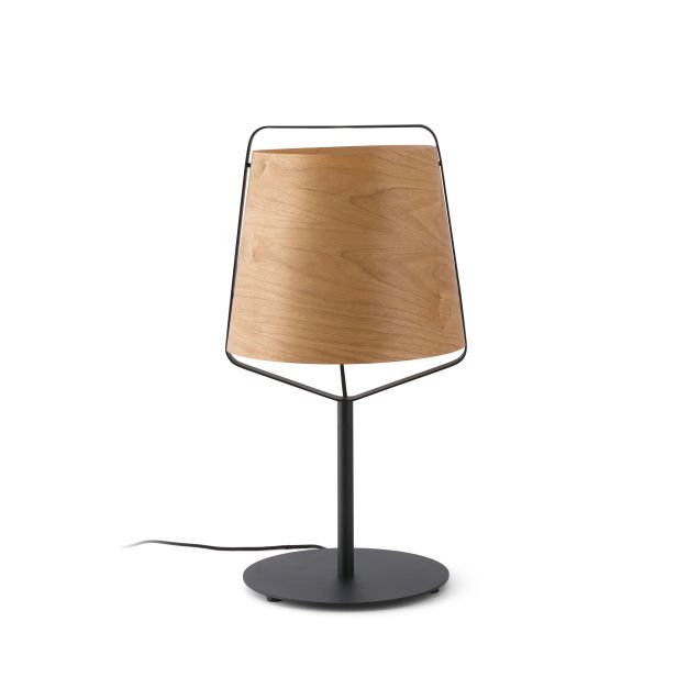 Faro Stood - Tischleuchte - Ø 32 x 71 cm - schwarz und braun