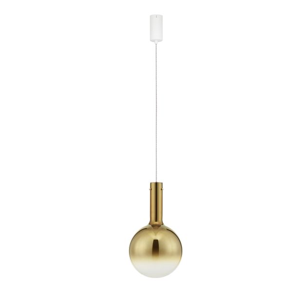 Nova Luce Nostos - Hängelampe - Ø 25 x 170 cm - 6W dimmbar LED inkl. - champagnergold