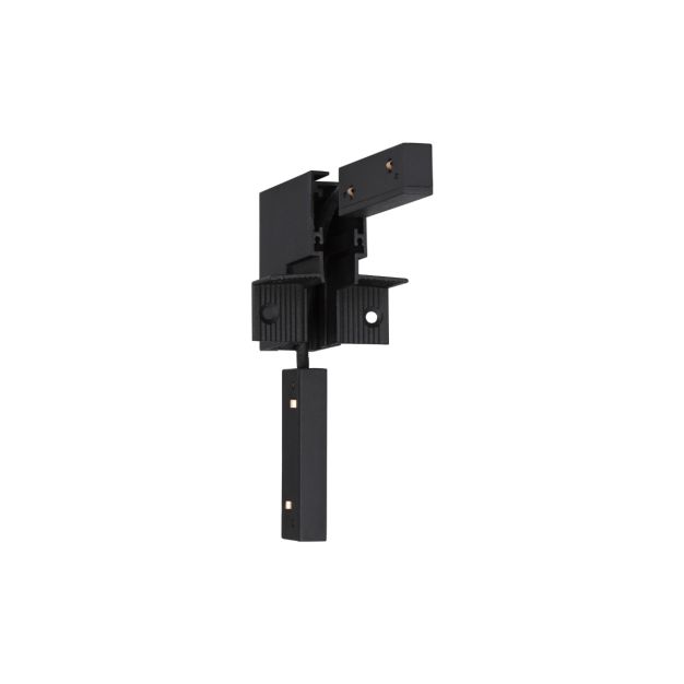Nova Luce Ultra Slim - rahmenlose versenkte Magnetschiene - vertikale 90-Grad-Verbindung - 6 x 6 cm - schwarz