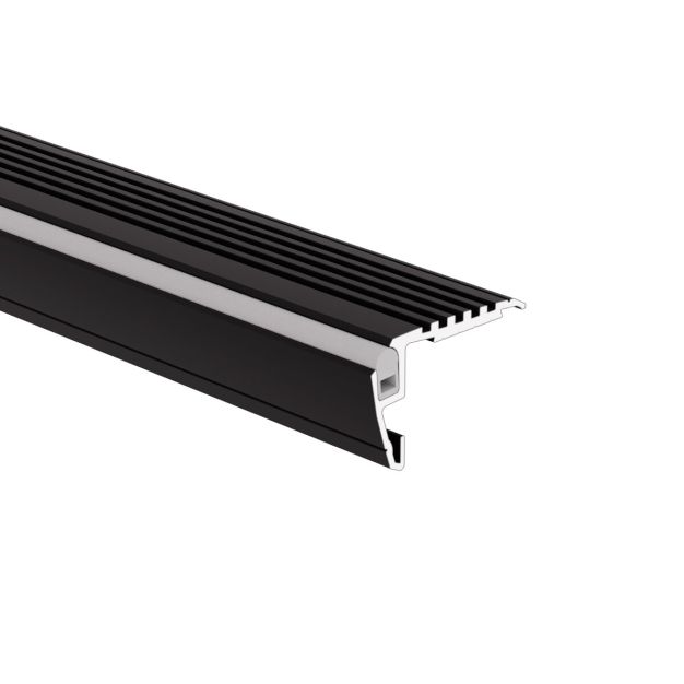 Klus Steko-plus - LED-Profil für Treppenkanten - 2,64 x 4,06 cm - schwarz