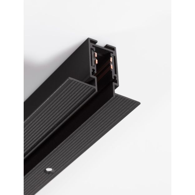 Nova Luce Ultra Slim - rahmenlose versenkte Magnetschiene - 100 cm - schwarz
