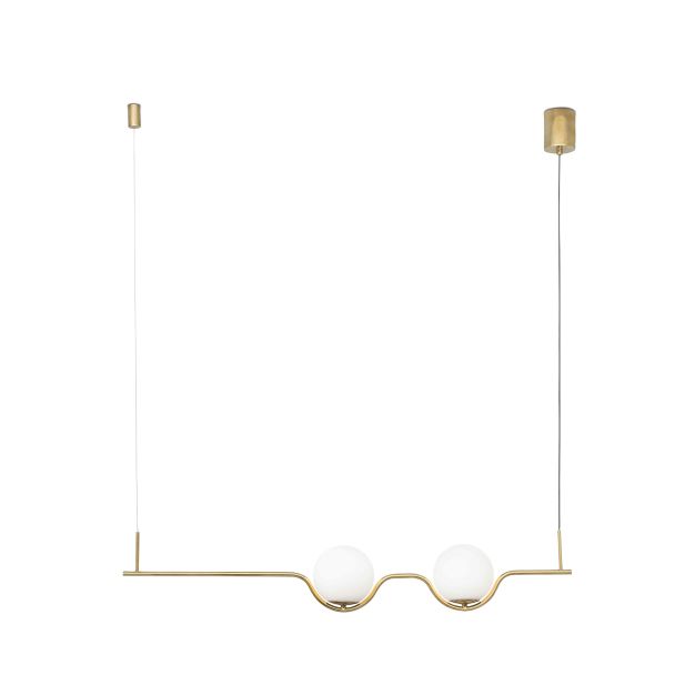 Faro Le Vita - Pendelleuchte - 103 x 8 x 18 cm - 13W LED inkl. - Gold glänzend