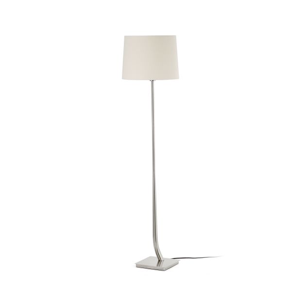 Faro Rem - Stehleuchte - 171 cm - Nickel matt und beige