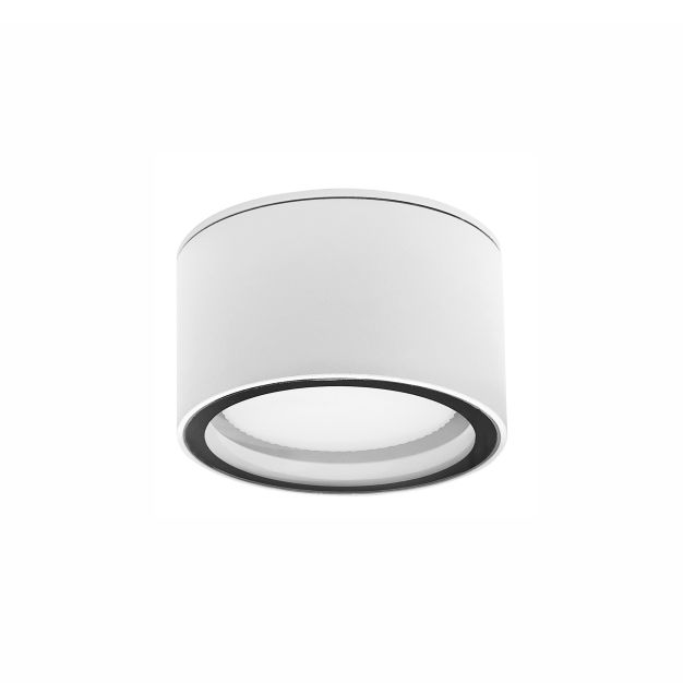 Nova Luce Focus - Außen-Deckenleuchte - Ø 10 x 6,5 cm - IP54 - weiß