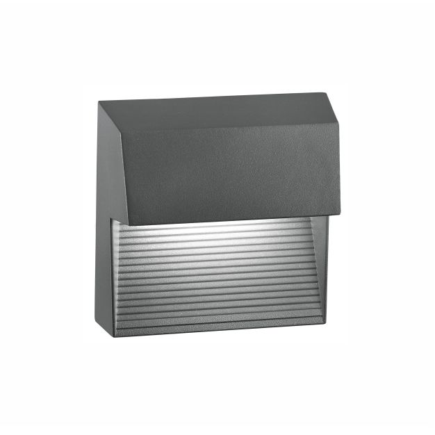 Nova Luce Krypton - Außenwandleuchte - 15 x 7,5 x 15 cm - 6W LED inkl. - IP54 - dunkelgrau