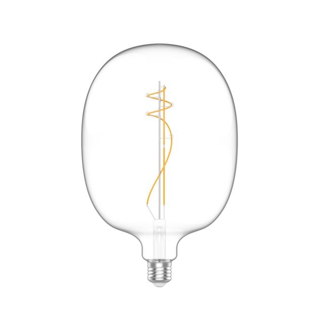 Creative Cables LED-Lampe Ellipse - Ø 17 x 26,4 cm - E27 - 10W dimmbar - 2700K - transparent