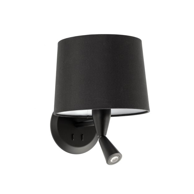 Faro Conga - Wandleuchte - 21,5 x 19 x 17,3 cm - 3W LED inkl. - mattschwarz