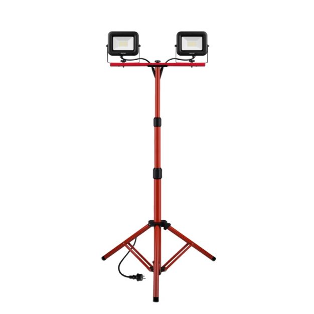 Century Italia Rework - Searchlight auf Ständer - 68 x 160 cm - 2 x 30W LED inkl. - IP65 - 4000K - schwarz und rot