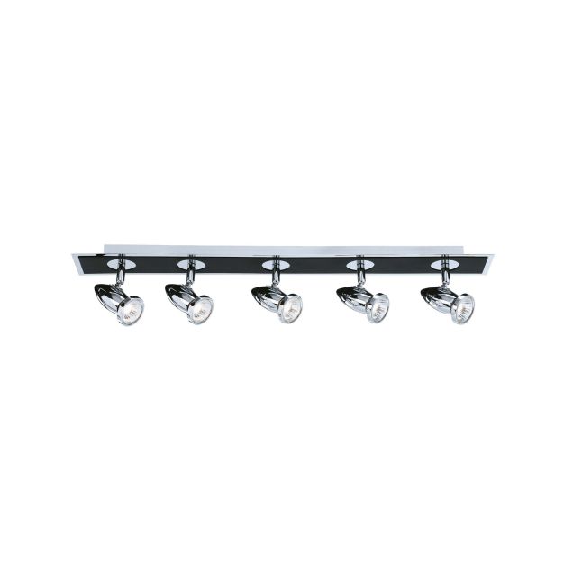 Searchlight Comet - Aufbaustrahler 5L - 80 x 9 x 12 cm - schwarz und chrom
