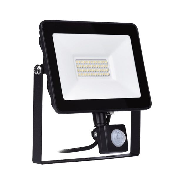 Elmark Vega - Strahler mit Sensor - 15,8 x 11,8 x 2,5 cm - 30W - 5500K - IP65 - schwarz
