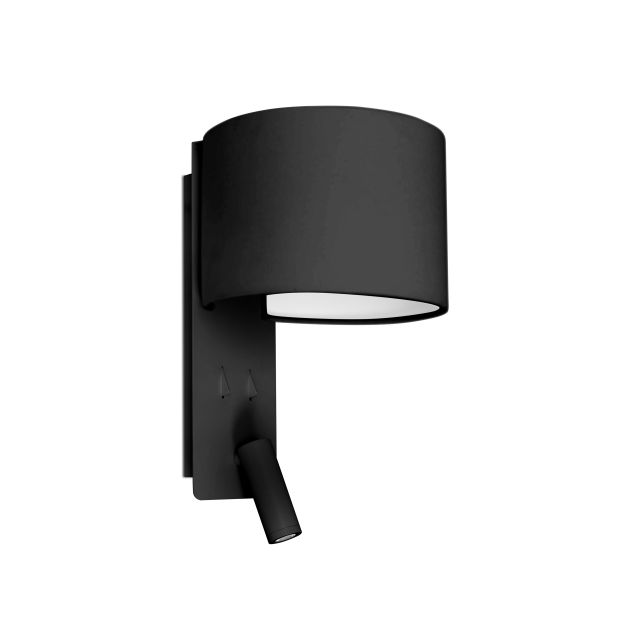 Faro Fold - Wandleuchte mit Schalter - 20 x 22 x 30 cm - 3W LED inkl. - mattschwarz