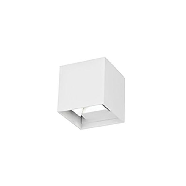 Nova Luce Como - Außenwandleuchte - 11,2 x 11,2 x 11,2 cm - 2 x 3W LED inkl. - IP54 - weiß