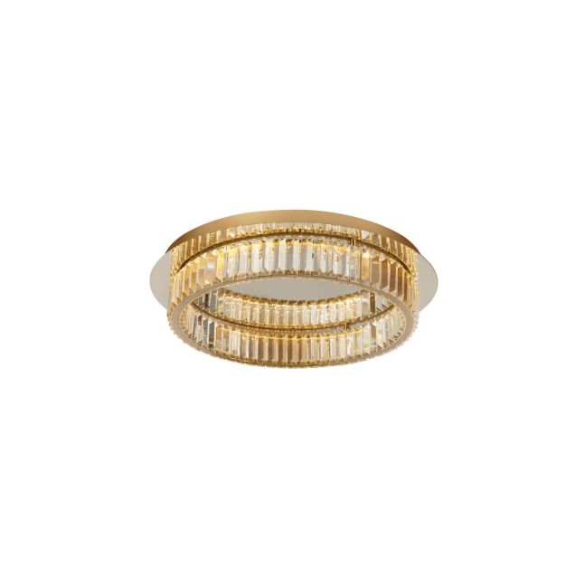 Nova Luce Aurelia - deckenleuchte - Ø 50 x 12 cm - 29W dimmbare LED inkl. - gold