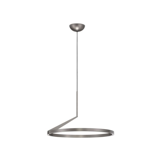 Nova Luce Tilia - Hängelampe - Ø 60 x 250 cm - 31W dimmbar LED inkl. - nebliges nickel
