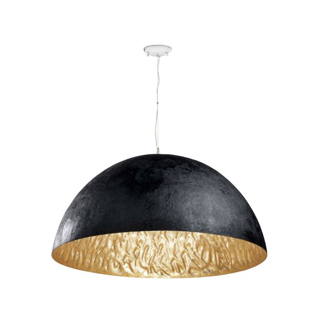 Faro Magma - Pendelleuchte - Ø 70 x 32,5 cm - schwarz und goldglänzend