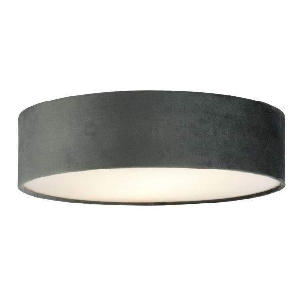 Searchlight Drum - Deckenleuchte - Ø 38 x 10 cm - grau
