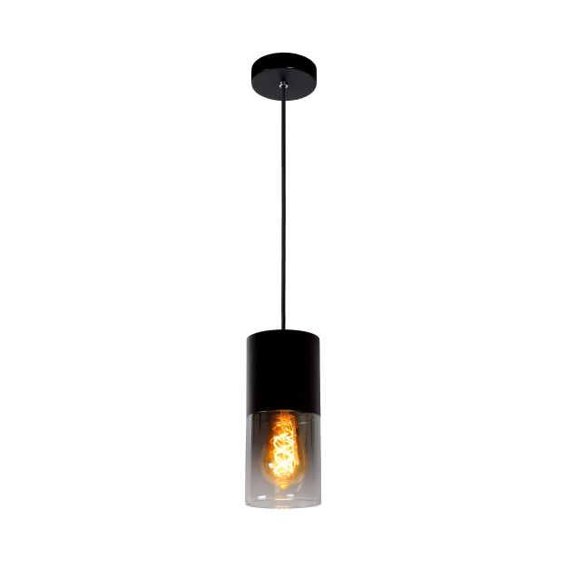 Lucide Zino - Hängeleuchte - Ø 10 x 153 cm - schwarz geräuchert