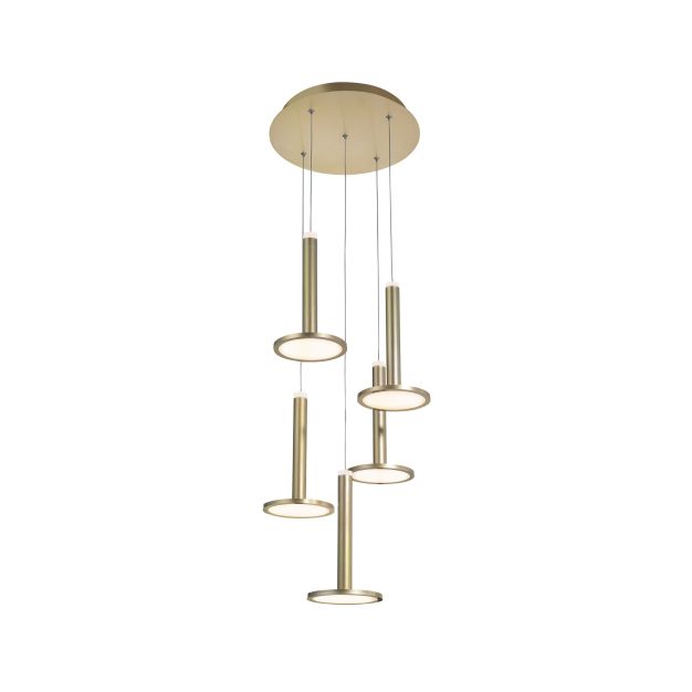 Nova Luce Palencia - Hängeleuchte - Ø 41 x 150 cm - 53W LED inkl. - Messing gold