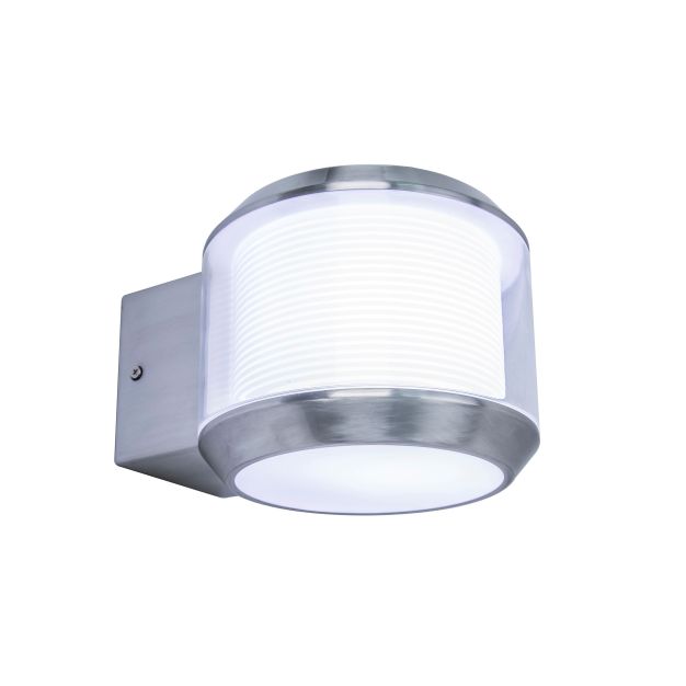 Lutec Whisper - Außenwandleuchte - 17 x 21 x 13 cm - IP44 - grau