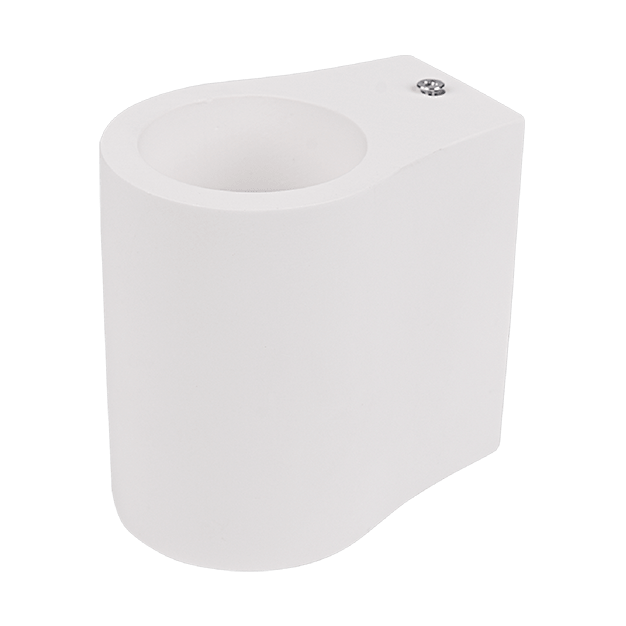 Elmark - Gips-Wandanbauleuchte - 7 x 10 x 10 cm - weiß