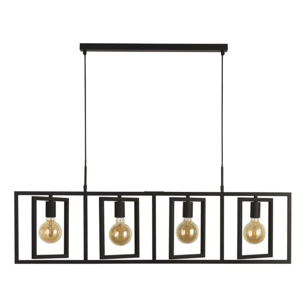 Searchlight Plaza - Pendelleuchte - 114 x 150 cm - mattschwarz
