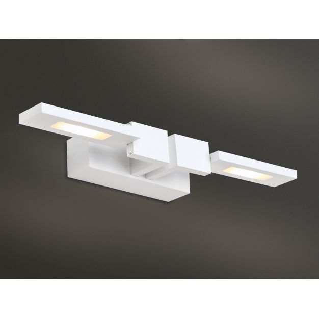 Maxlight Rico - Wandleuchte - 35 x 8 x 4 cm - 2 x 3W LED inkl. - weiß