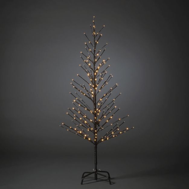Konstsmide Weihnachtsbeleuchtung - LED-Tannenbaum - 45 x 45 x 150 cm - IP44 - schwarz