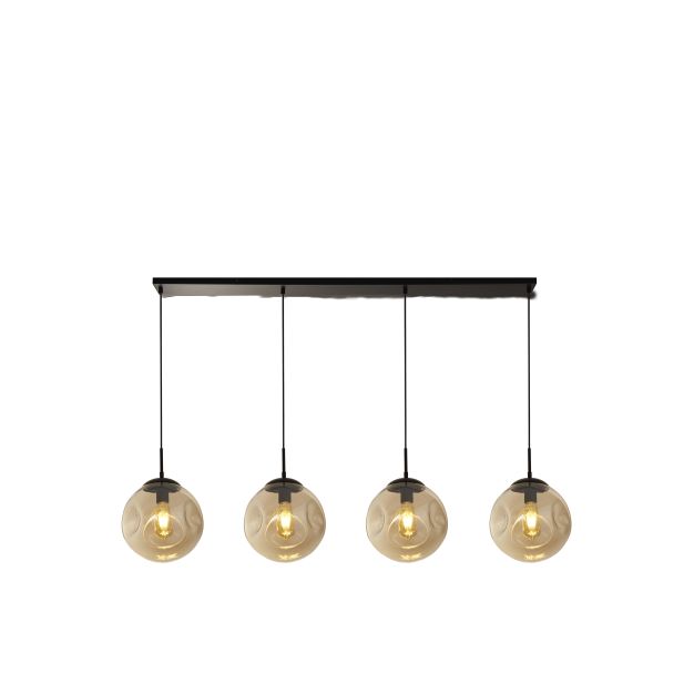 Searchlight Punch - Hängeleuchte - 146,5 x 120 cm - schwarz und champagner