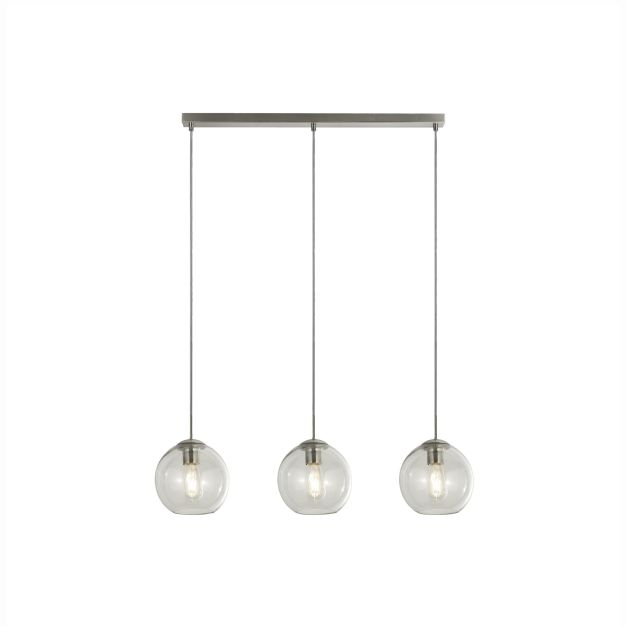 Searchlight Pendelleuchten - Pendelleuchte - 80 x 20 x 150 cm - satiniert silber