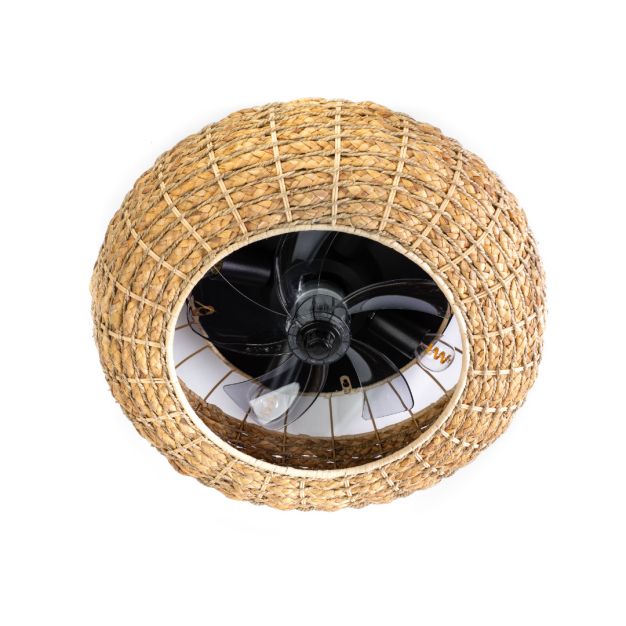 ETH Fan Nr. 8 - Deckenventilator mit Fernbedienung - Ø 48 cm - braun