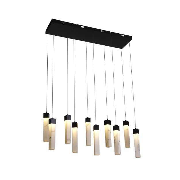 Searchlight Moonbeam - Pendelleuchte - 93 x 25 x 150 cm - 56W dimmbare LED inkl. - schwarz