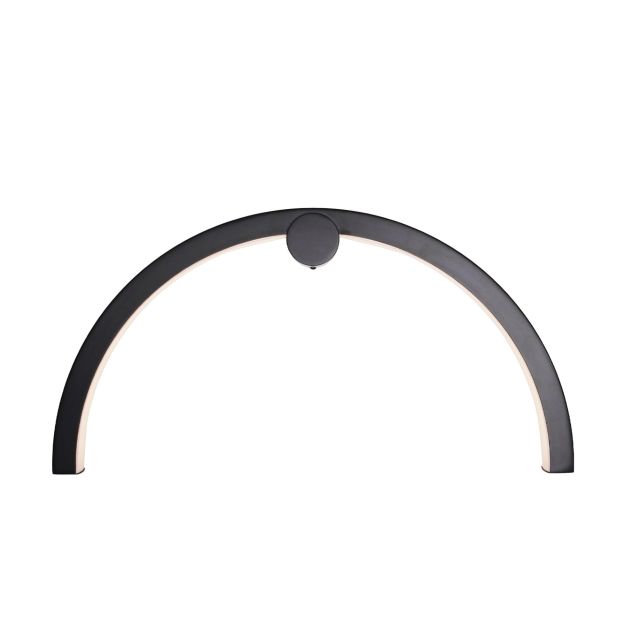 Maxlight Trio Arc - Wandanbauleuchte - 60 x 11 x 30 cm - 16W LED inkl. - IP44 - schwarz
