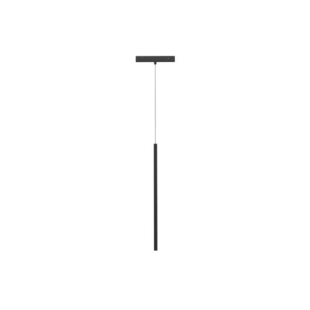Nova Luce Ultra Slim - Pendelleuchte - Ø 1,5 cm x 150 cm - 5W LED inkl. - schwarz