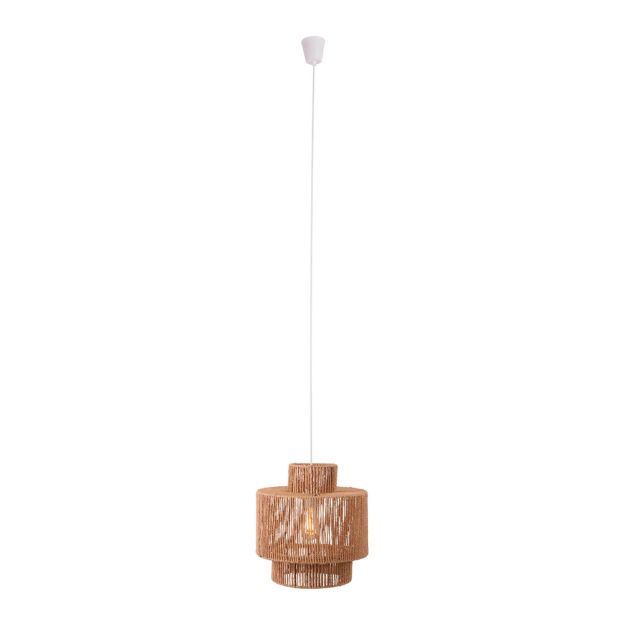 Maxlight Labriz - Pendelleuchte - Ø 35 x 170 cm - hellbraun und weiß