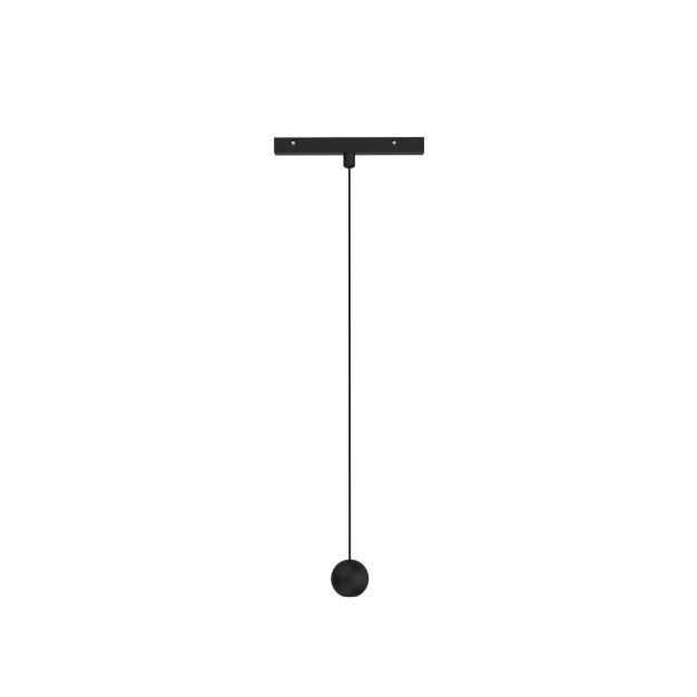 Nova Luce Planet 24V - Hängeleuchte Magnetschienensystem - Ø 5 x 109,7 cm - 5W LED inkl. - sand schwarz