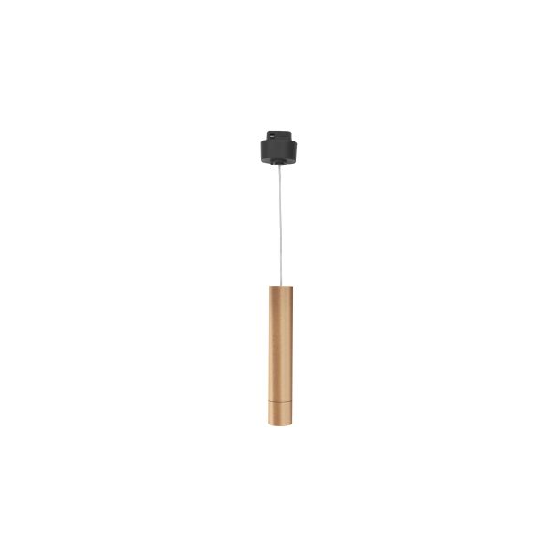 Nova Luce Buxton L - Hängeleuchte für Magnetschienensystem - 3,2 x 3,2 x 150 cm - 10W dimmbare LED inkl. - gold